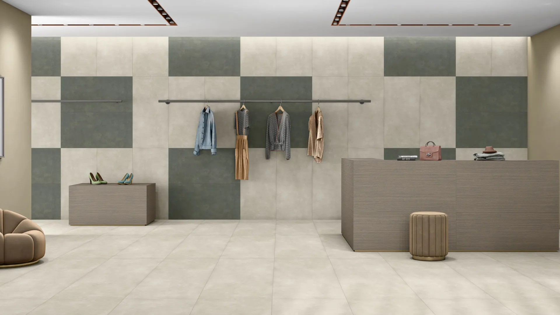 Statuario Linear Wave Wall Tile